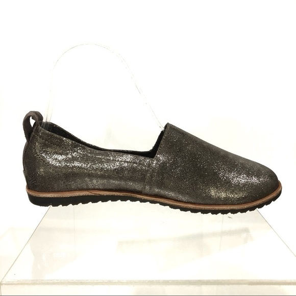 Sorel Flat Shoes Ella Slip On Glitter Leather Casual Comfort Loafer Lightweight - Picture 6 of 8
